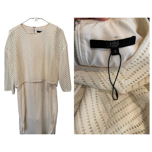 Tibi open-stitch overlay dress (S) - Picture 3 of 8